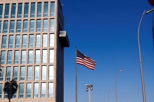 The United States flag is seen at the Embassy in Havana, Cuba (Image: Reuters)