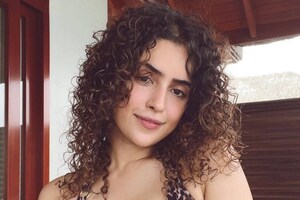 Sanya Malhotra Oozes Oomph In Animal-print Bikini, See The Diva Look Stunning In Sexy Bikinis