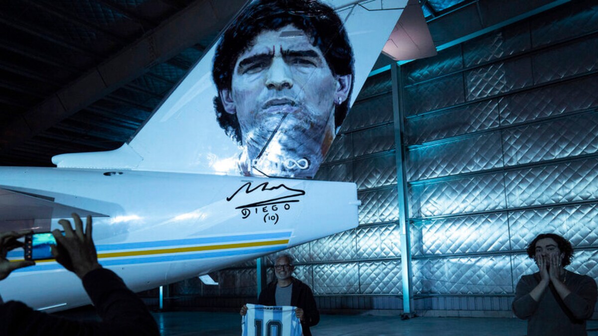 Deigo Maradona Tribute Plane Unveiled in Argentina