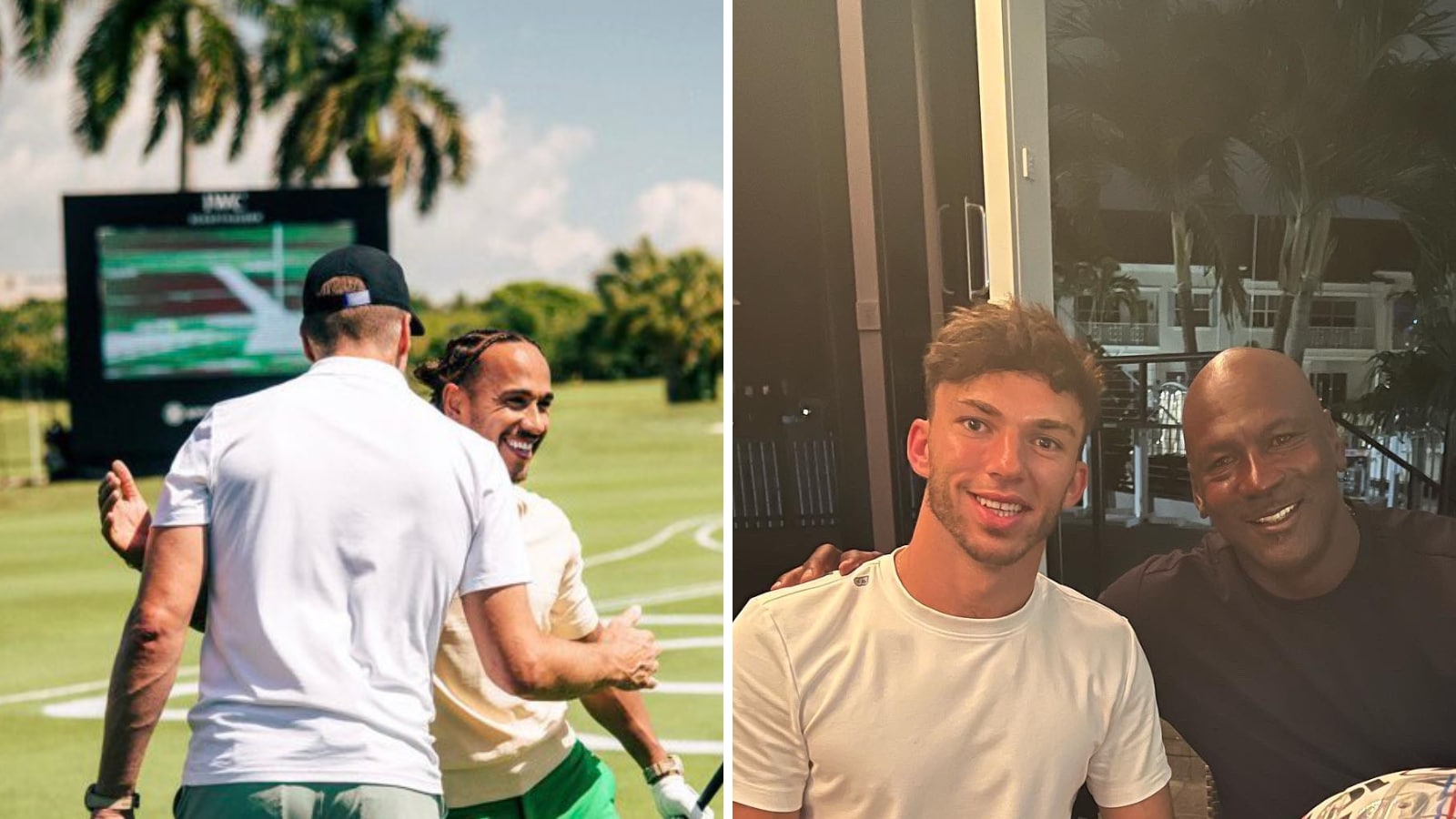 F1: Lewis Hamilton and Tom Brady Play Golf, Pierre Gasly Catches Up with Michael  Jordan ahead of Miami GP - News18