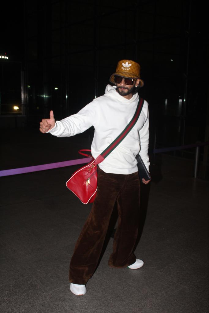 Ranveer Singh heads to Cannes for the film festival. (Image: Viral Bhayani)