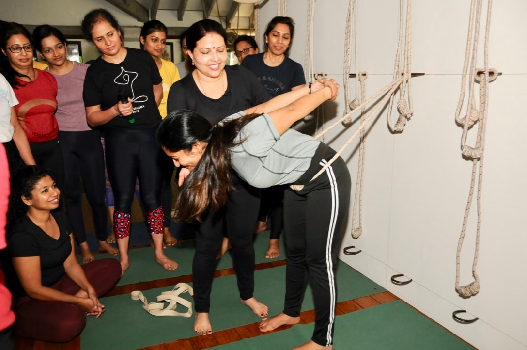 Nivedita Joshi is a student of Yoga Guru BKS Iyengar for more than 22 years