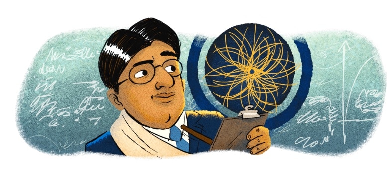 Today's doodle celebrates Indian physicist and mathematician Satyendra Nath Bose and his contribution to the Bose-Einstein condensate.  (Image: Google.com)