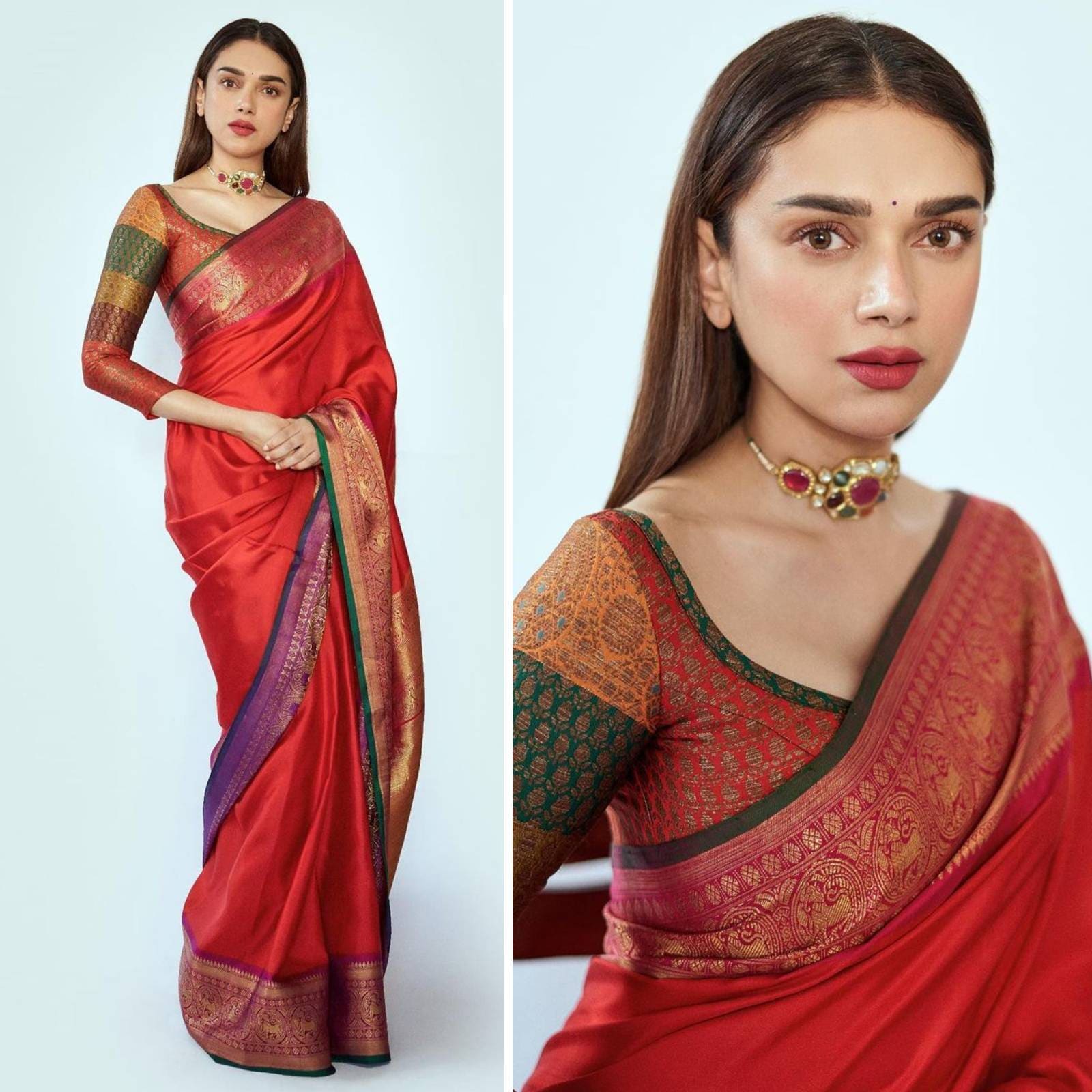 Aditi Rao hydari, saree lover, telugu actress, HD phone wallpaper | Peakpx