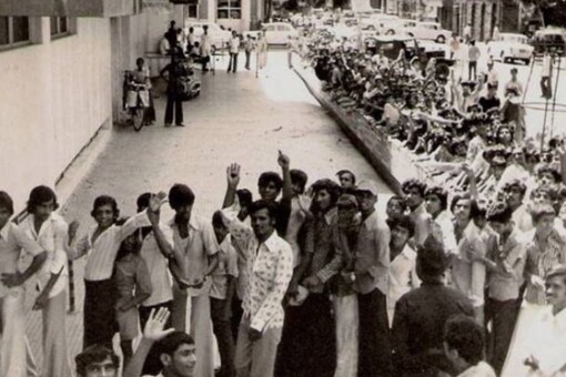 Big B's stardom in India could be matched only by a handful of actors since then, and his throwback photo is proof. (Credits: Instagram/@amitabhbachchan)