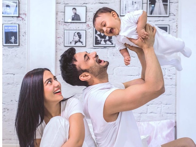 Amrita Rao and Rj Anmol with their baby 