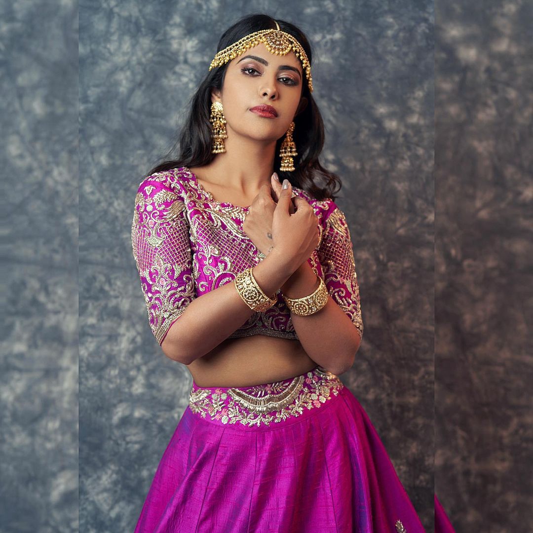 Avika Gor mesmerised the internet with her bold look in a traditional lehenga-choli. (Image: Instagram)