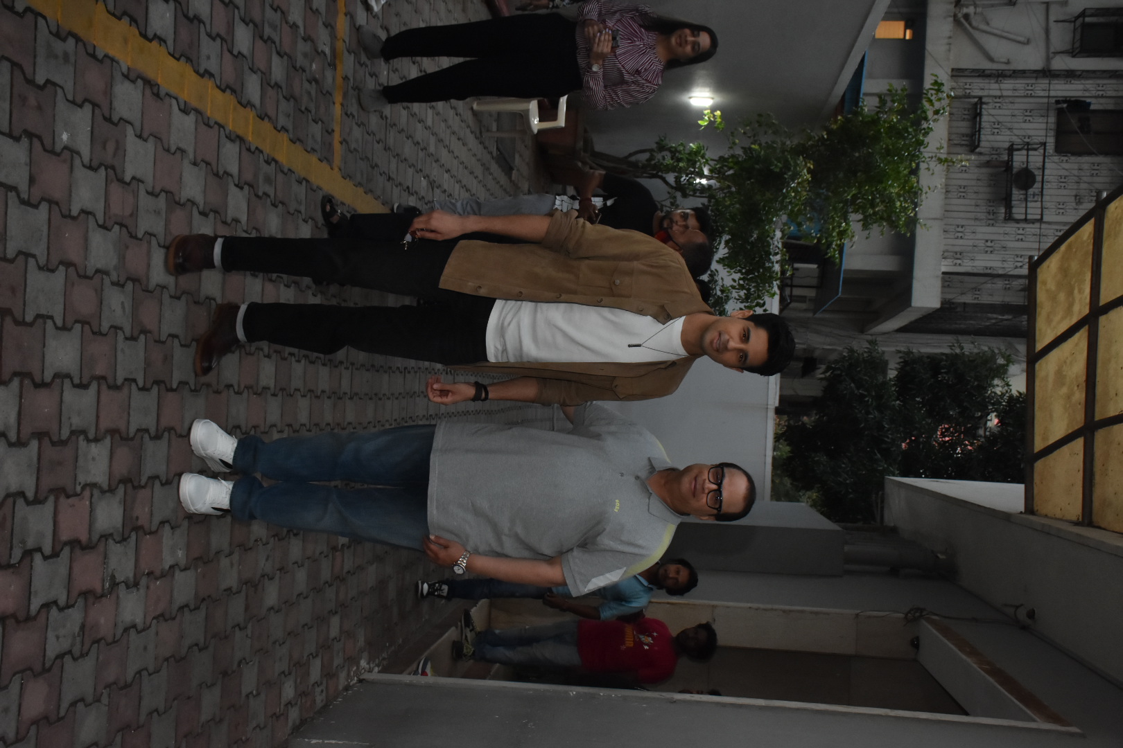 Sidharth Malhotra seen with Ramesh Taurani after a meeting.