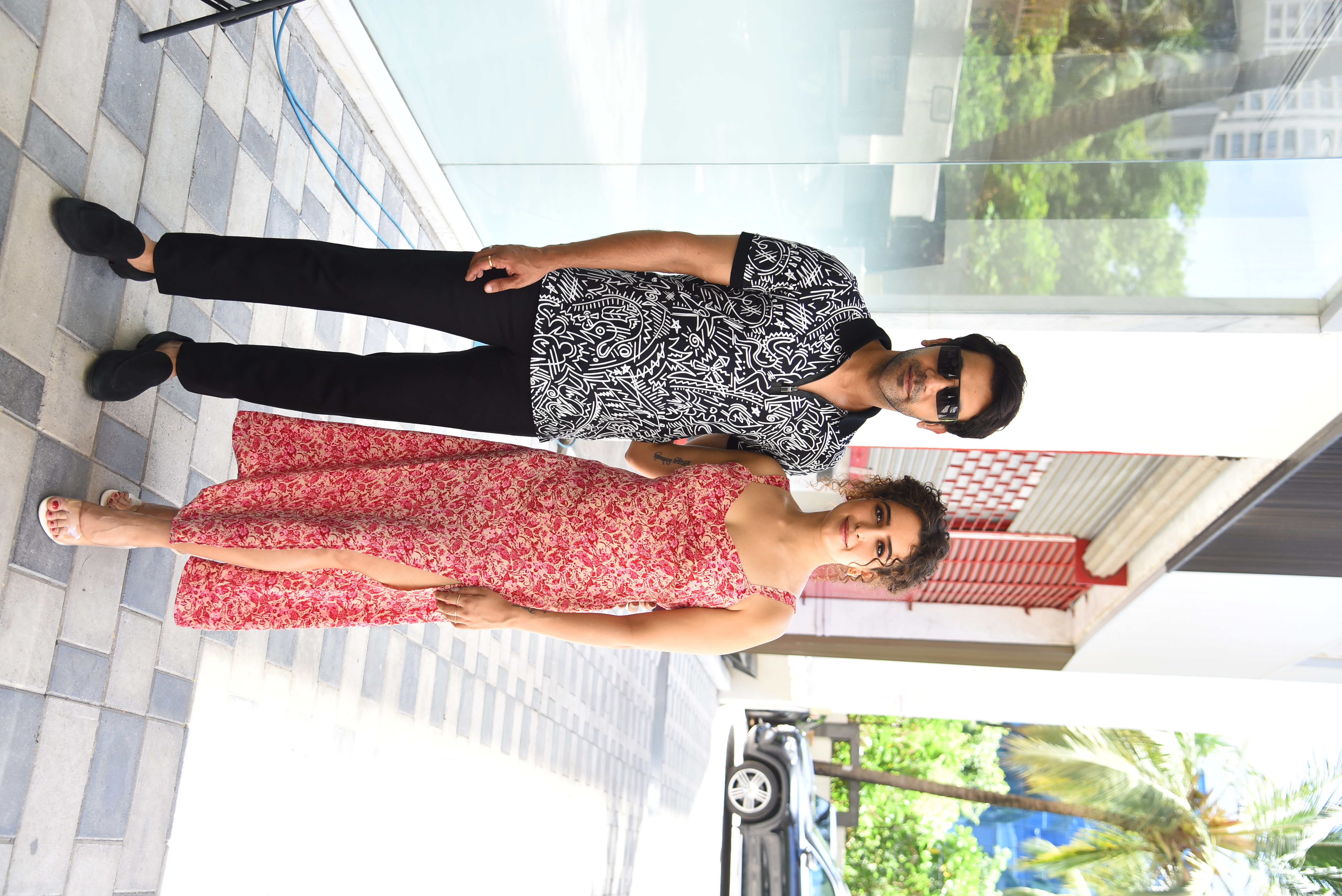 Rajkummar Rao and Sanya Malhotra seen promoting their film Hit.