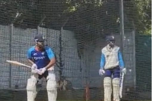 Rohit Sharma and Shubman Gill in nets ahead of England Test. (Instagram/@indiancricketteam)