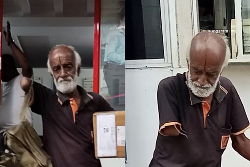 80-year-old Differently-abled Man Rides Bicycle with One Hand, Delivers Parcels 80-year-old Differently-abled Man Rides Bicycle with One Hand, Delivers Parcels
