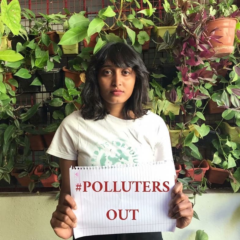 Disha Ravi is a Green Activist from Bengaluru, Karnataka.  (image instagram)