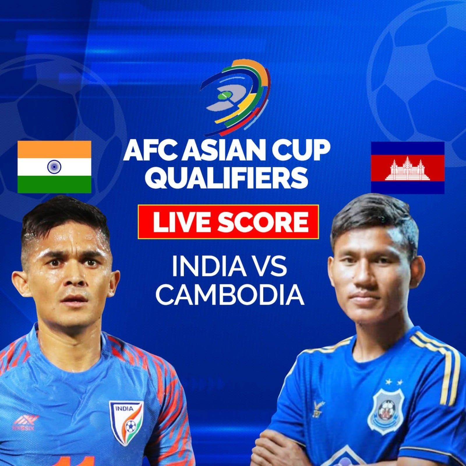 India vs Cambodia Highlights, IND vs CAM AFC Asian Cup Qualifiers, Kolkata Sunil Chhetri Double Seals Indian Victory