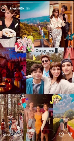 Khushi Kapoor posts collage as Ooty schedule of her debut project The Archies