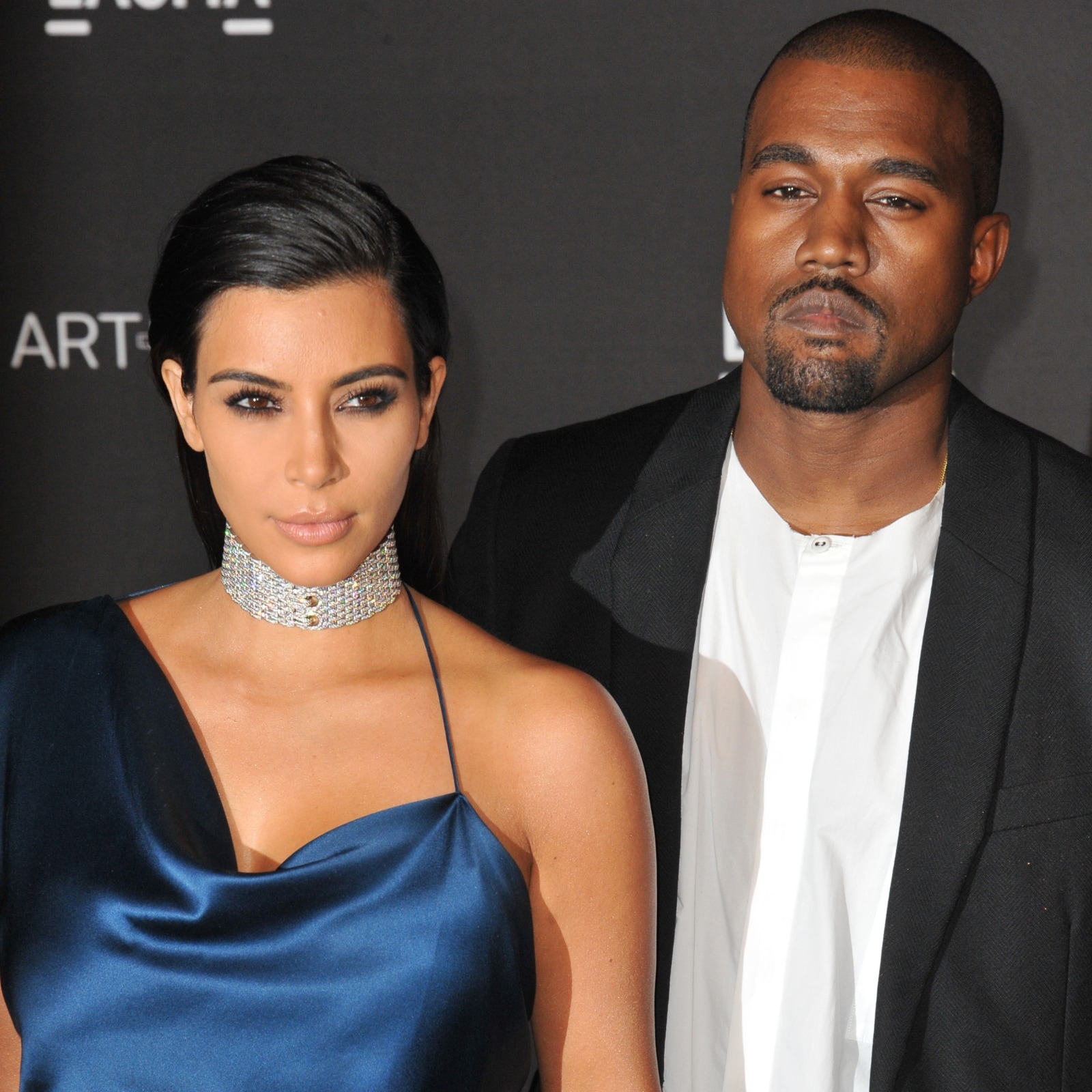 Kim Kardashian reunites with ex Kanye West as they join other