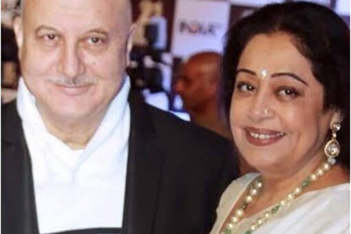 Actress and politician Kirron Kher with husband actor Anupam Kher. (Image: Instagram)