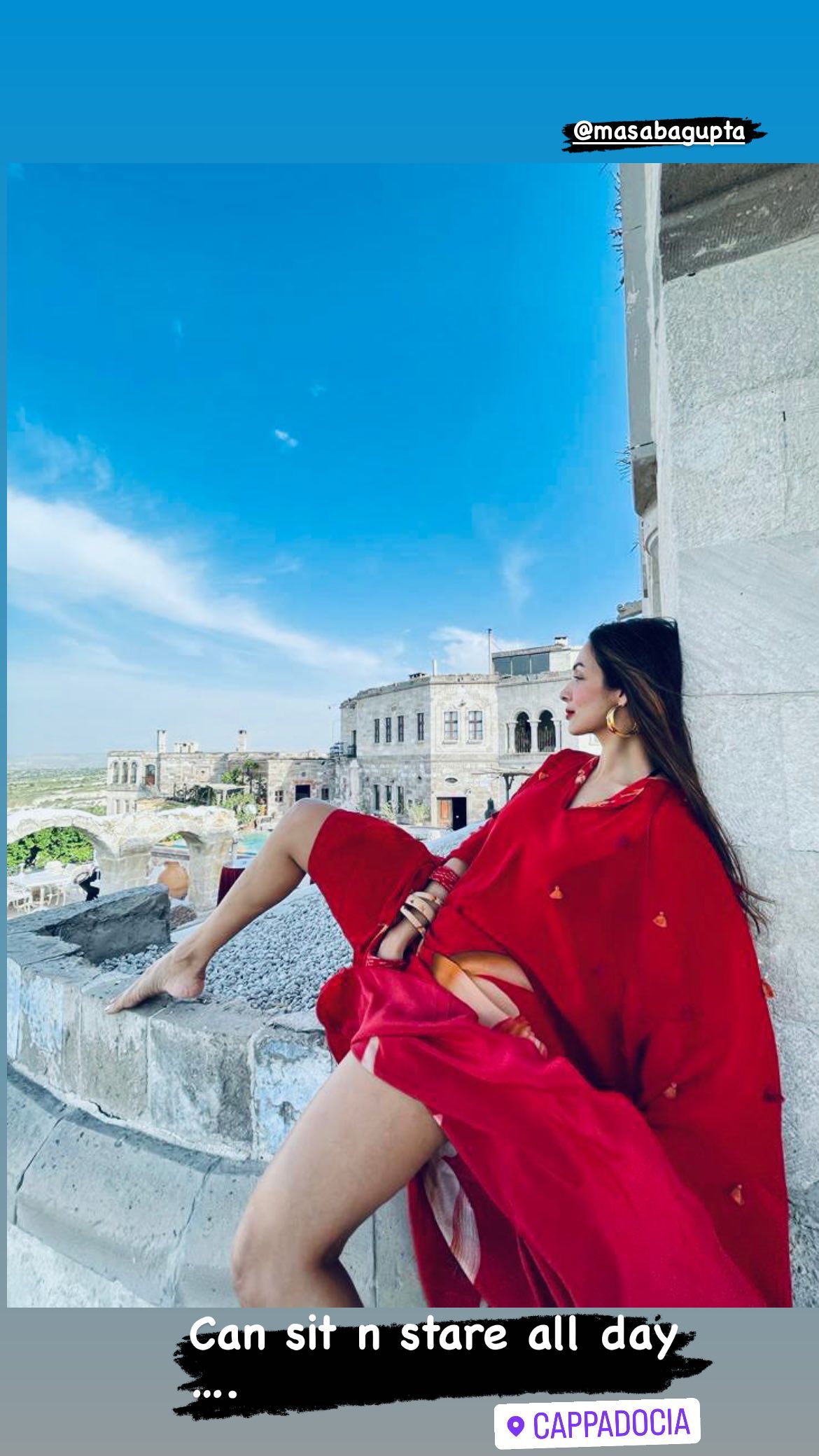 Malaika Arora admiring the beautiful location in Turkey