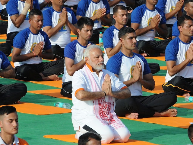 File photo of Prime Minister Narendra Modi performing yoga on International Yoga Day. (Reuters)