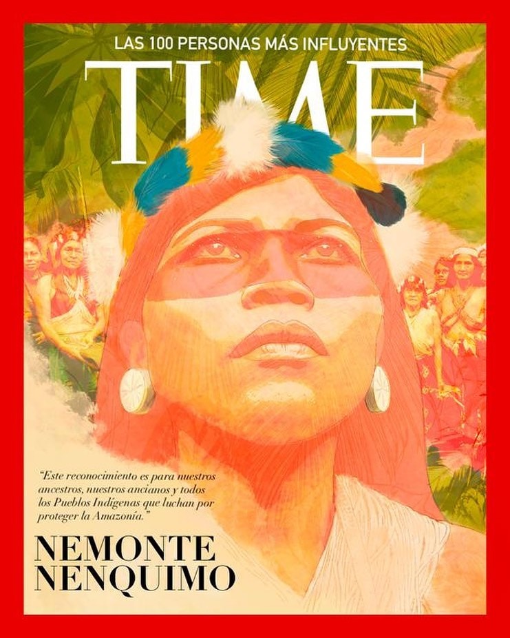 Nemonte Nenquimo is an indigenous activist for Ecuadorian Amazon Image Instagram