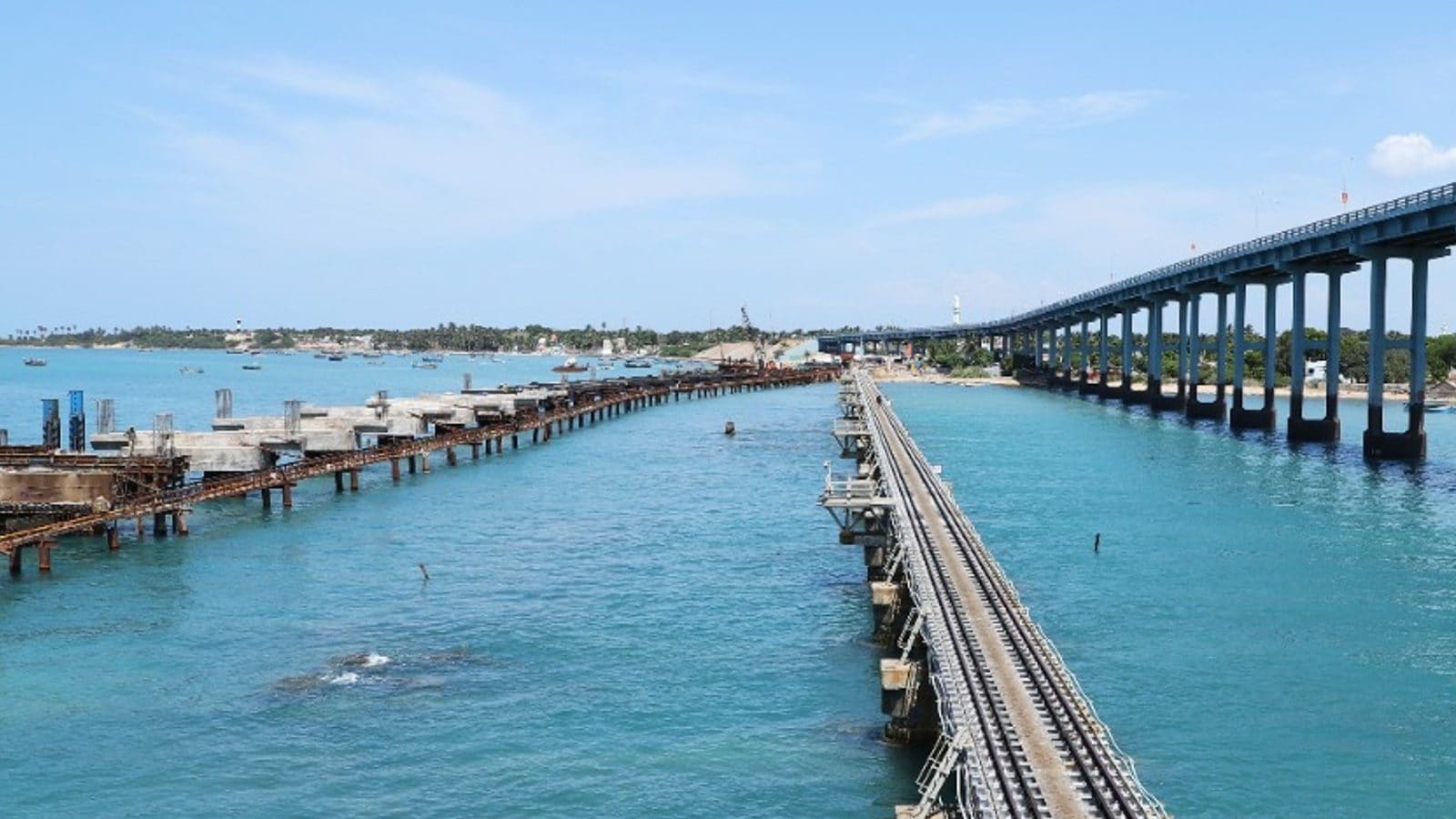 IN PICS: India's First Vertical Lift Railway Sea Bridge at Pamban in ...