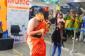 WATCH: Drag Artiste Joined by Kid in Joyful Performance at Hyderabad Metro Station