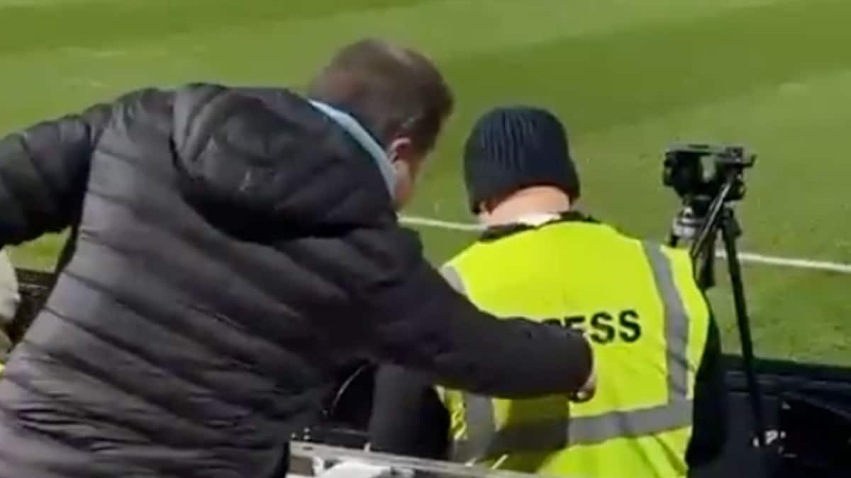 This Man's Hilarious Prank on Press at Football Match is a Win For 'Dad Jokes'