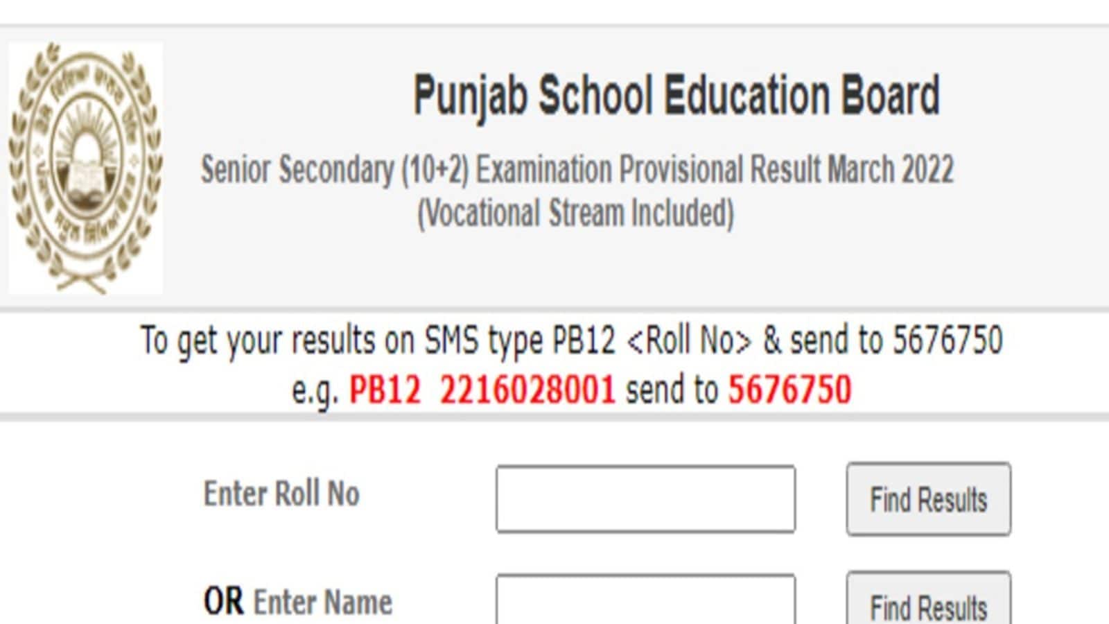 pseb.ac.in result 2022 link now active to check Punjab Board 10th