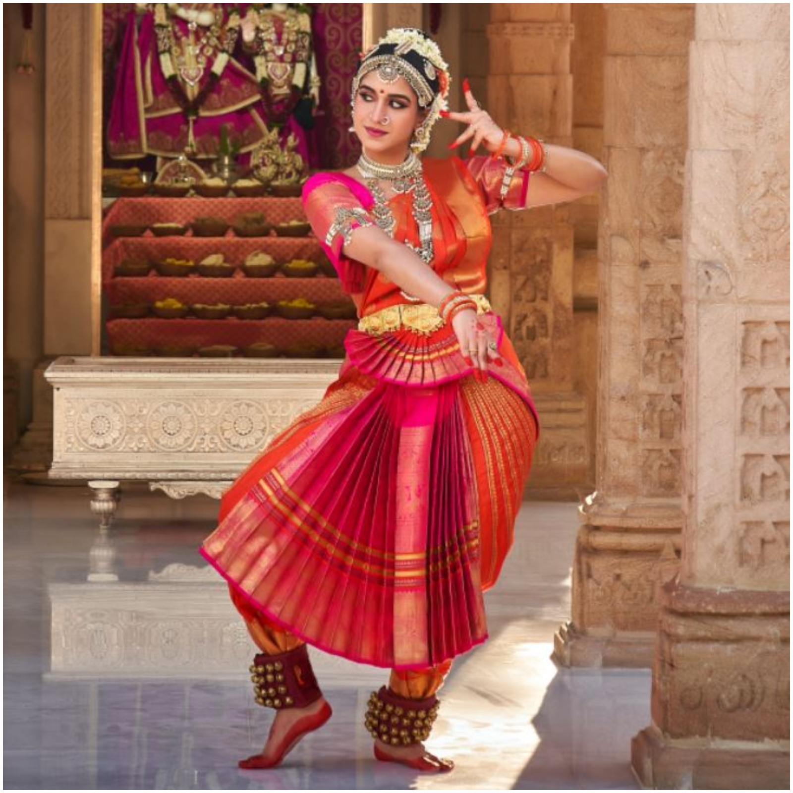 Radhika Merchant’s performance consisted of all the traditional elements of the Arangetram performance.