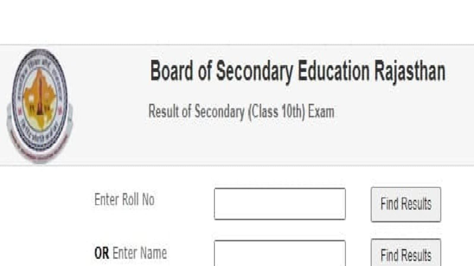 RBSE 10th Result Declared! LIVE Updates 82.89% Pass, Rajasthan Board