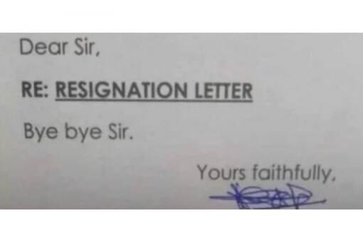 Twitter User's 'No Nonsense' Resignation Letter Reading 'Bye Bye Sir' is on Point Twitter User's 'No Nonsense' Resignation Letter Reading 'Bye Bye Sir' is on Point