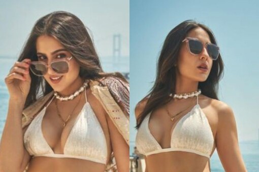 Legal Teen Spread Legs - Sara Ali Khan Channels Hot Girl Summer Vibes in White Bralette and Pants,  See Her Latest Photoshoot