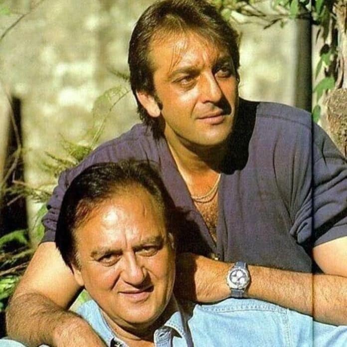 Sanjay Dutt posted this heartwarming picture with his father.  (image: Instagram)