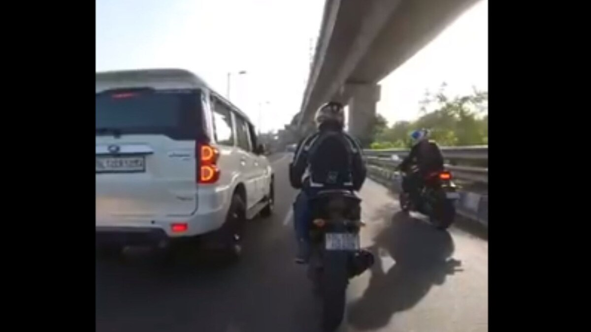 SUV's 'Hit-and-Run' Caught on Video After Argument With Bike Rider in Delhi, Driver Held - News18