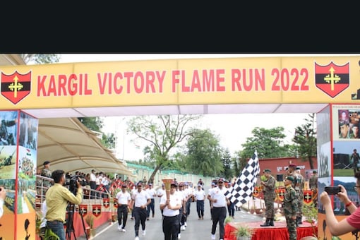 In the run-up to commemorate 23 years of Kargil victory, the Army at Dharmund celebrated the event with full zeal, the spokesman said (Image: Twitter)