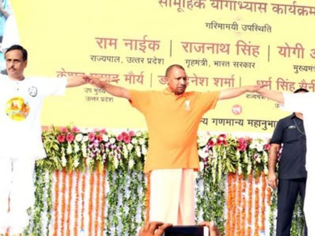 The state government has made special preparations for mass yoga practice at places namely Kashi, Mathura, Gorakhpur, Naimish Dham, Chitrakoot and Bithoor etc. (Twitter)