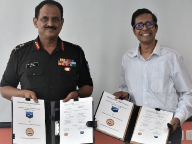 A memorandum of understanding (MoU) for this collaboration was signed on June 20 by the Military College of Telecommunication on behalf of the Army Training Command, Shimla, and IIT. (Twitter)