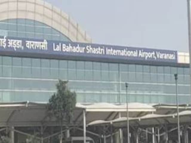 Varanasi Airport is announcing Covid guidelines in Hindi, English and Sanskrit.