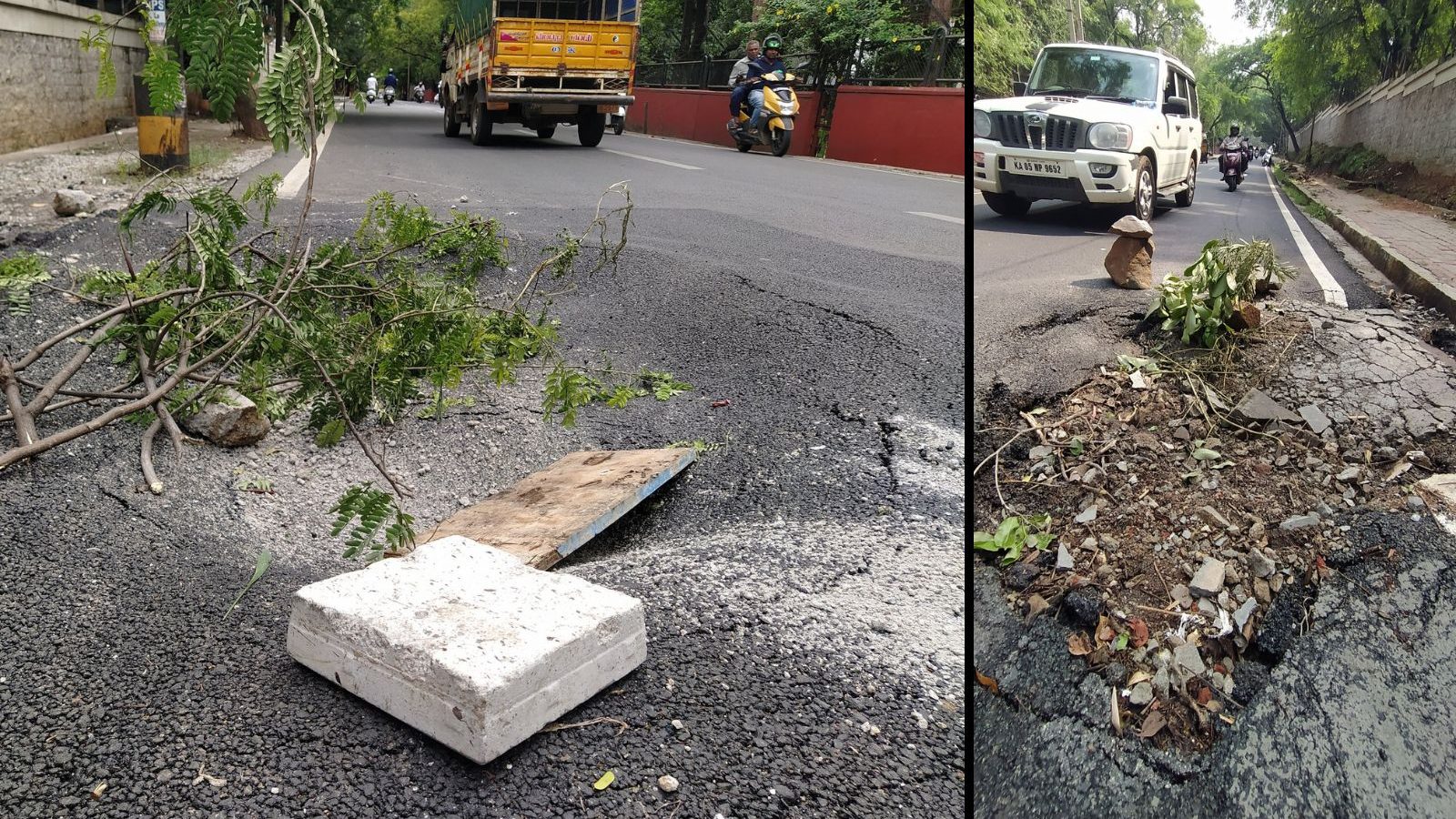 Bengaluru Civic Body Spends Rs 6 Cr to Asphalt Road for PM's Visit, It  Caves In Day Later