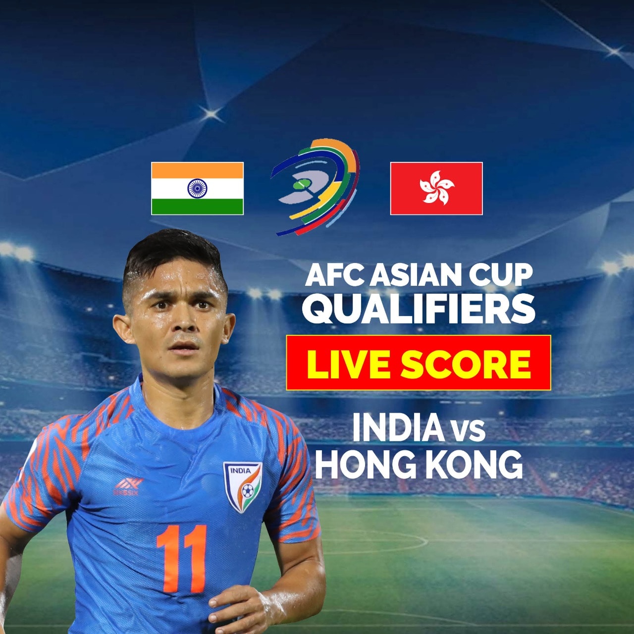 IND vs HKG Highlights AFC Asian Cup Qualifiers India Thrash Hong Kong 4-0 to Top Group