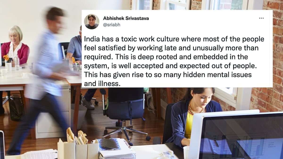 'Working Late, More Than Required': Twitter User Calls Out India's 'Toxic' Work Culture