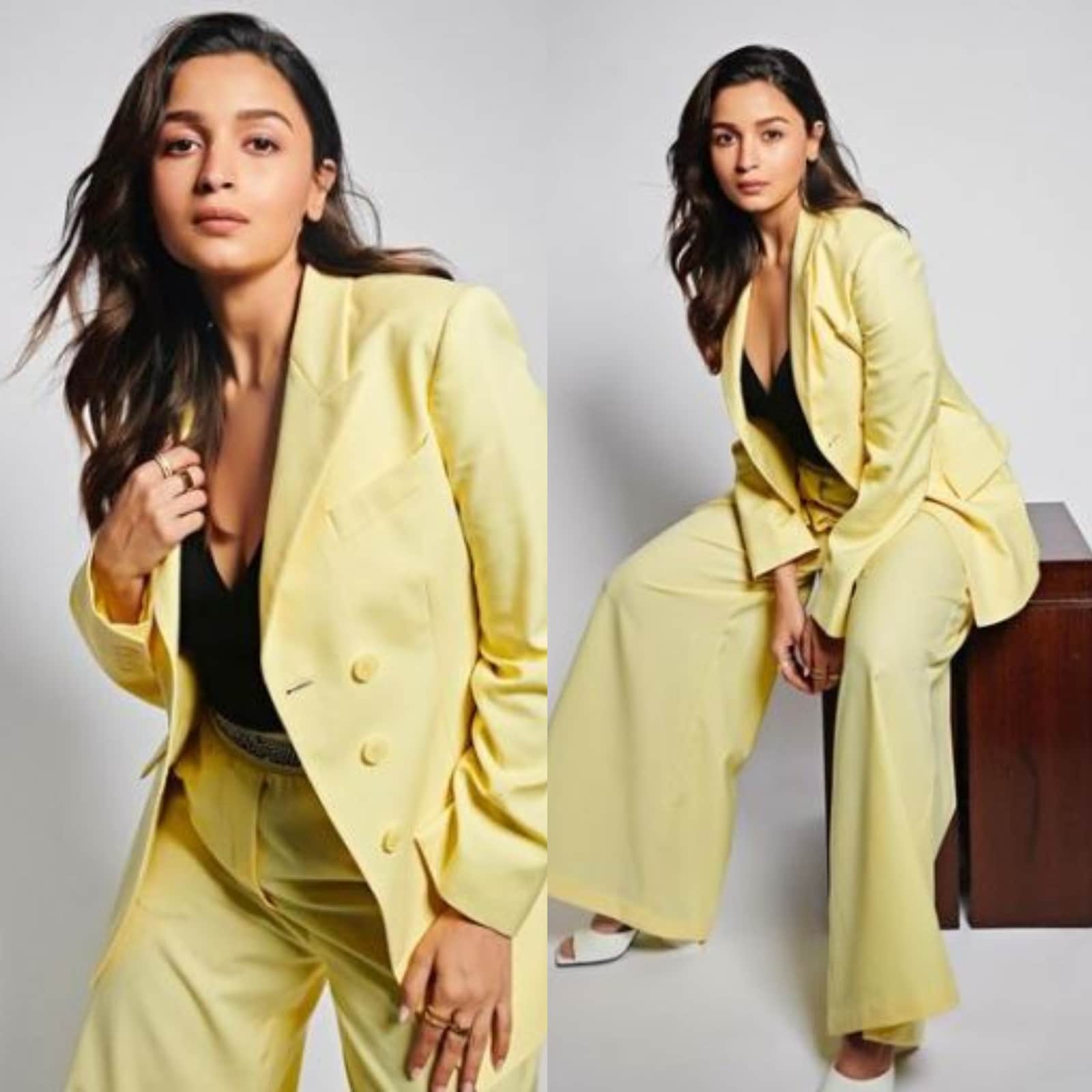 Alia Bhatt Exudes Boss Vibes in Stylish Yellow Pantsuit as She Promotes  Darlings, See Pics - News18