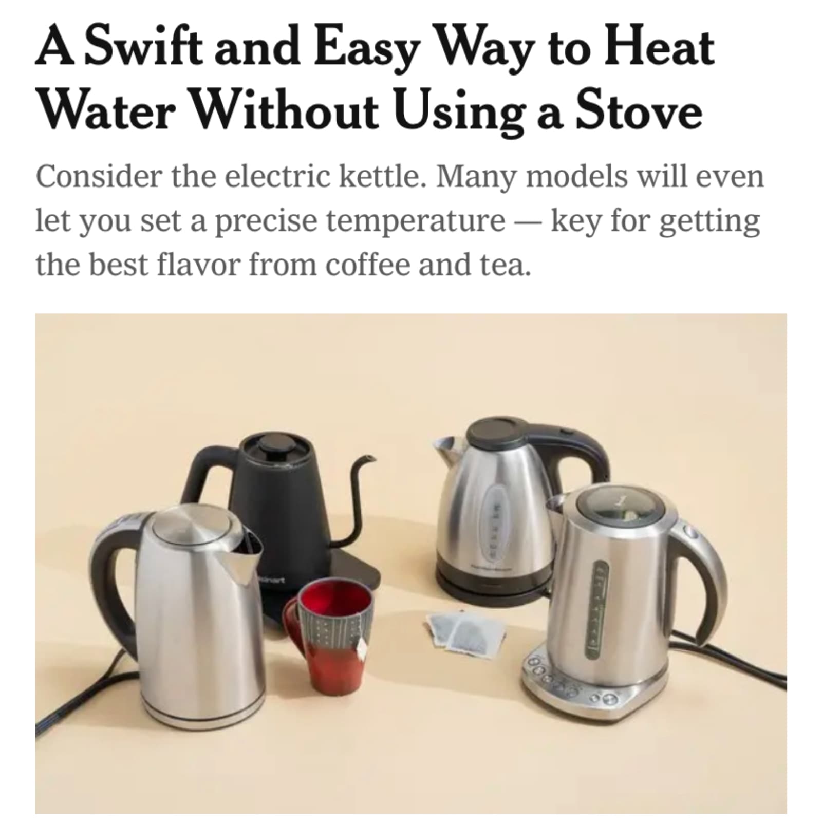 Shopping for Kettles - The New York Times