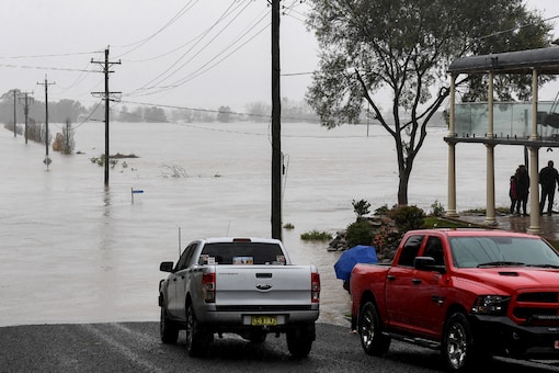 Residential properties and roads are submerged under floodwater from the swollen Hawkesbury River in Windsor, northwest of Sydney, Australia (Image: AP)