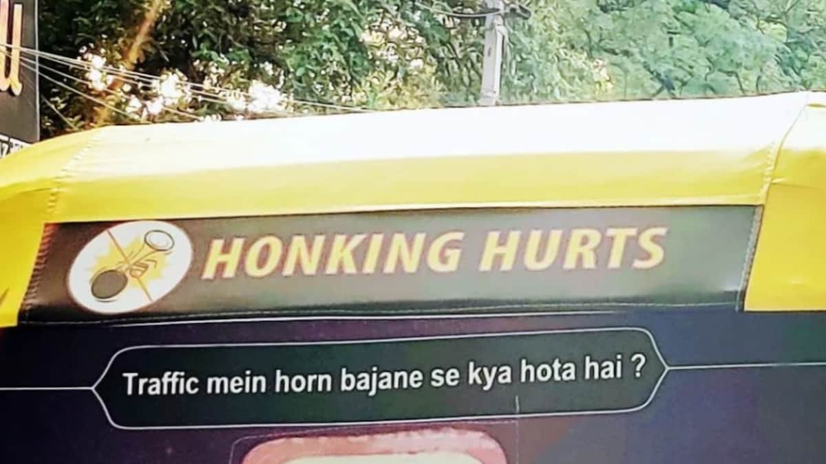 'Honking Hurts': Delhi Auto Driver's Sarcastic KBC-style Banner is On-point