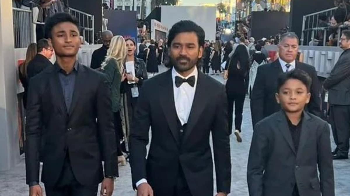 Dhanush Rocks A Mullet On The Gray Man Premiere Red Carpet But It's His ...
