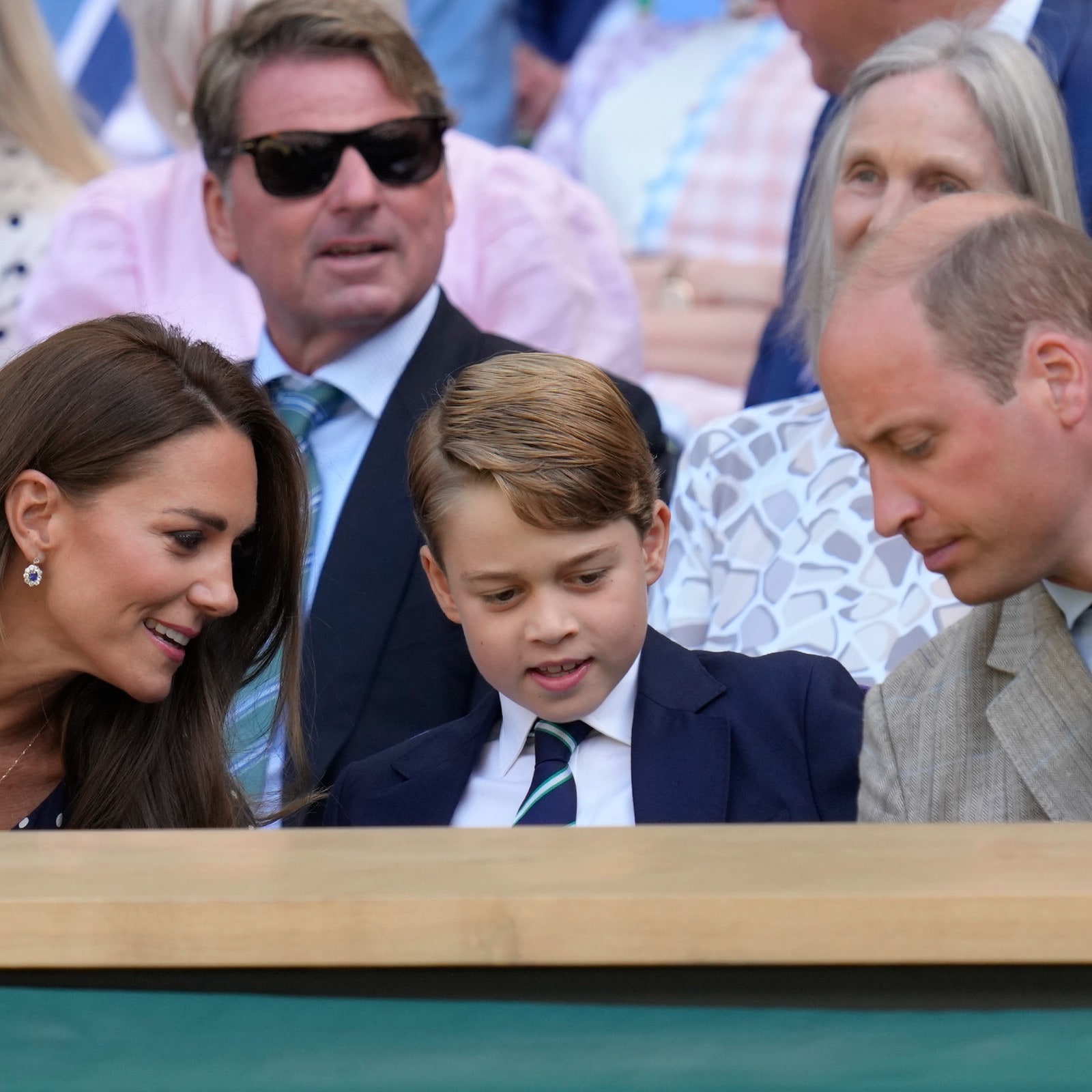 Family day at Wimbledon final as Djokovic and Cambridges' children among  crowd