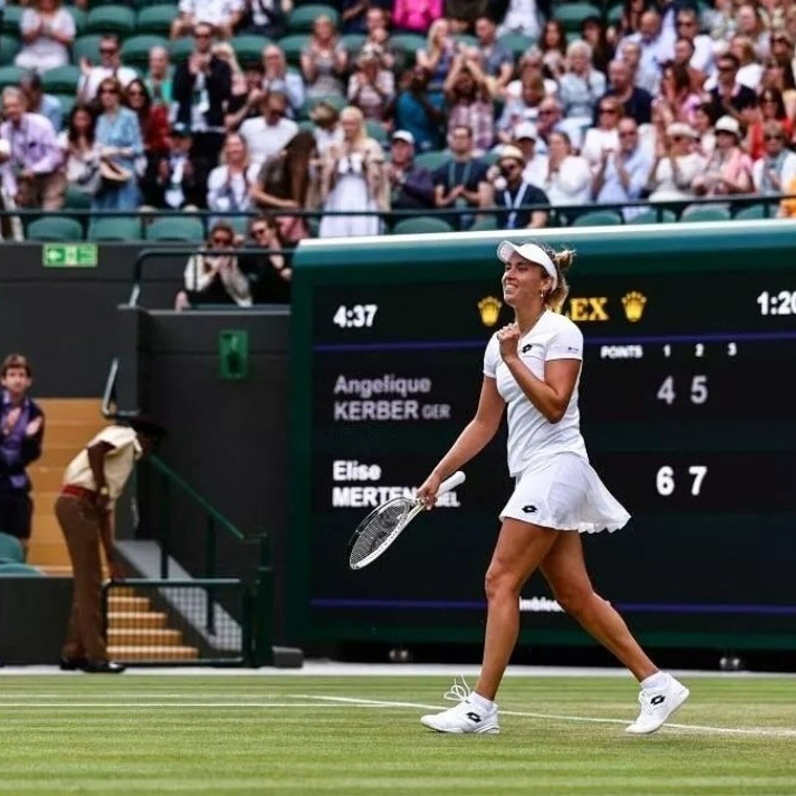 Wimbledon 2022 Elise Mertens Beats Former Champion Angelique Kerber to Reach Last 16