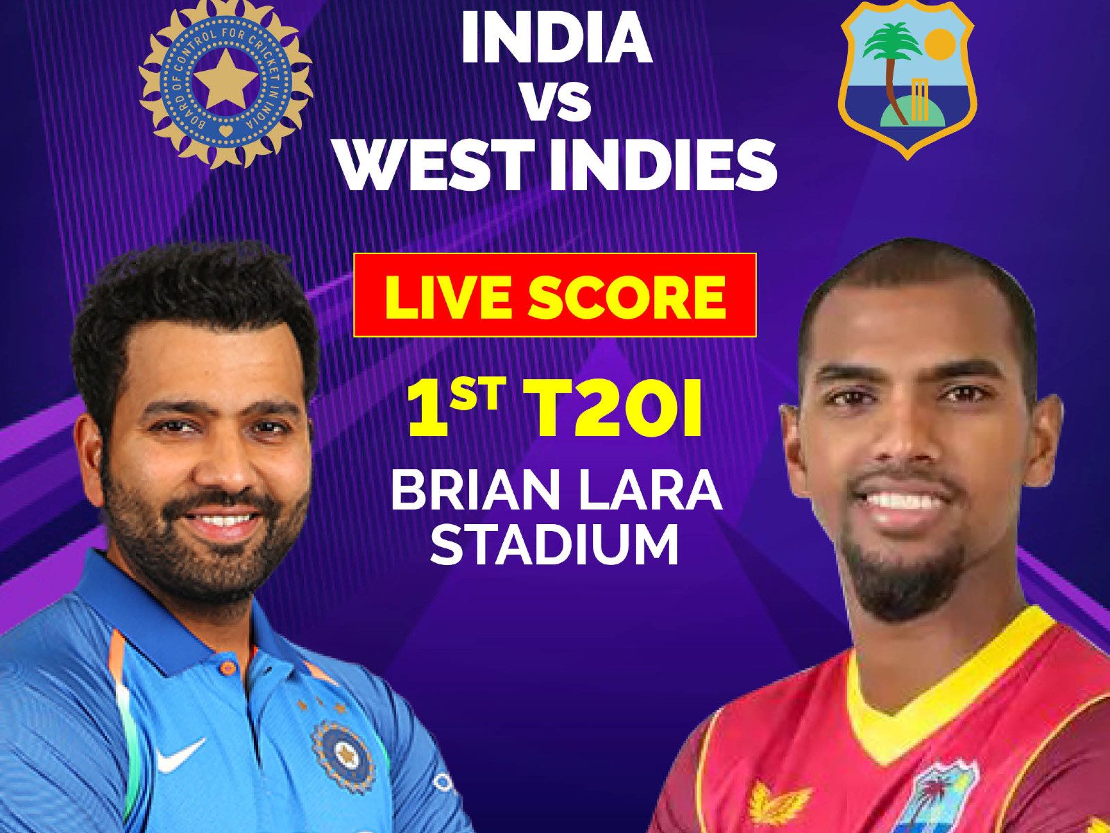 India vs West Indies 1st T20I Highlights Spinners Shine After Rohits Fifty As India Win by 68 Runs
