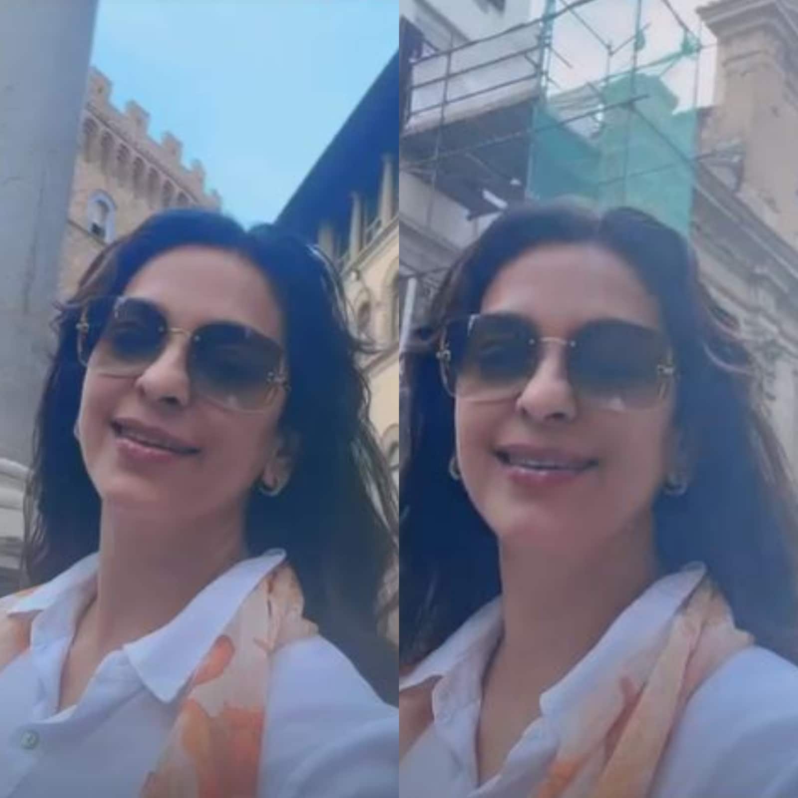 Juhi Chawla Ass Porn - Juhi Chawla Roams the High Street in Florence Carefree, Shares Wanderlust  Clip With Her Fans