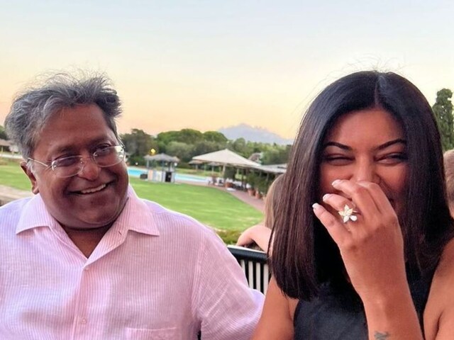 Lalit Modi and Sushmita Sen share a candid moment during their Italian vacay.